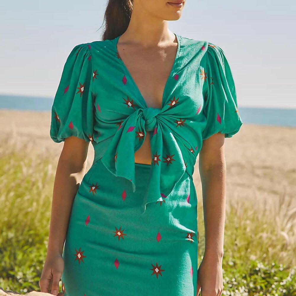 Beach Riot x Anthropologie Marta Midi Dress